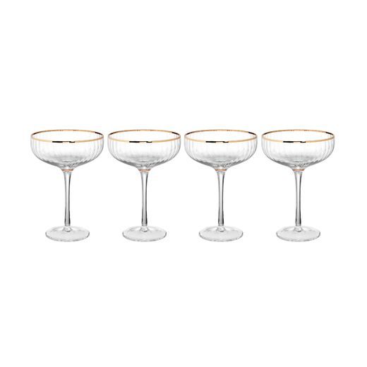 GOLDEN TWENTIES PEZSGŐS POHÁR 400ML, 4 DB-OS KÉSZLET