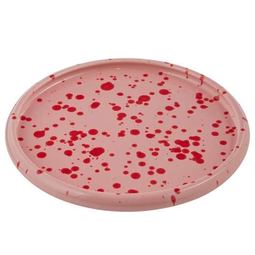 BOOGY SPLASH REGGELIZŐ TÁNYÉR Ø 21 CM , RÓZSASZÍN/PIROS