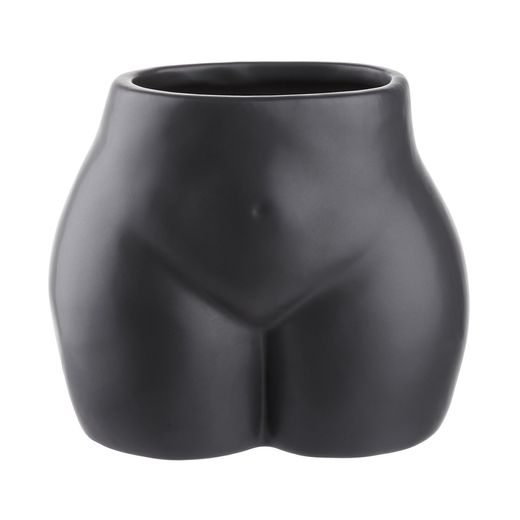 VÁZA/KASPÓ 15CM, FEKETE
