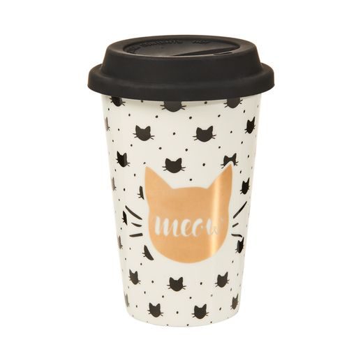 COFFEE DELUXE SÉTÁLÓ BÖGRE "MEOW"