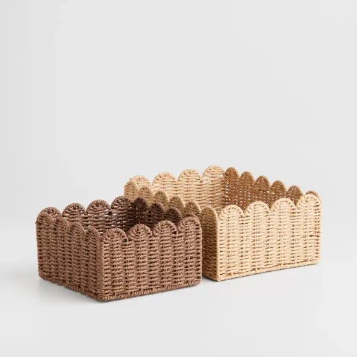 HOME & YOU KOSÁR 27X35CM, VILÁGOSBARNA