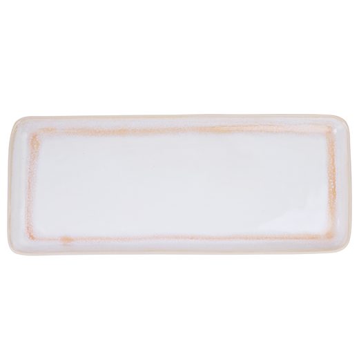 ARTISAN KERÁMIA TÁLALÓEDÉNY 30 CM , FEHÉR/RÓZSAZSÍN