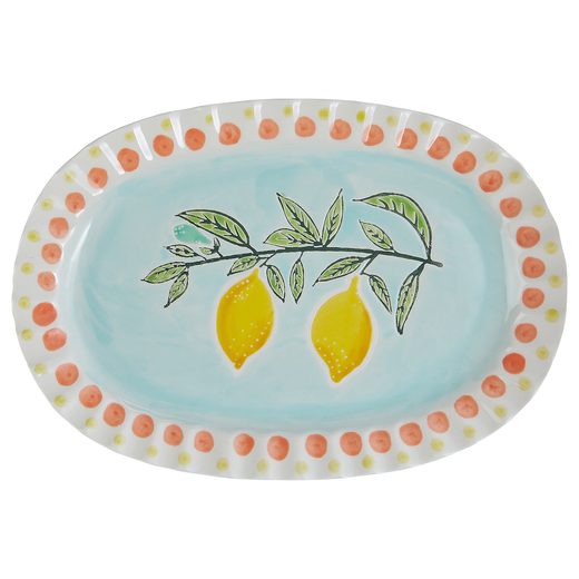 LIMONE KERÁMIA KINÁLÓ TÁNYÉR 25 CM , CITROM