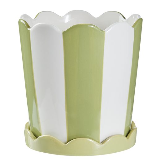 SUNDAE KERÁMIA KASPÓ ALÁTÉTTEL Ø16CM, ZÖLD