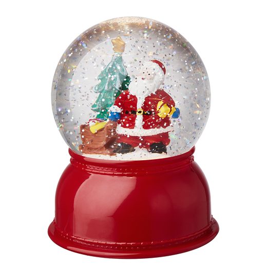 X-MAS HÓGÖMB LED FÉNNYEL, "SANTA", Ø 10 CM