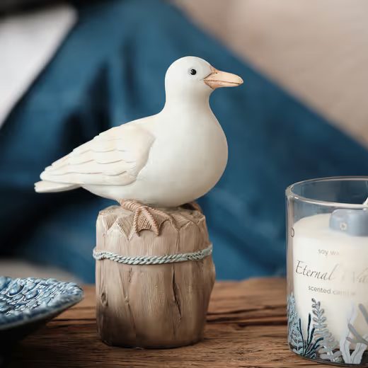 HOME & YOU DEKOR MADÁR 16X19CM FEHÉR