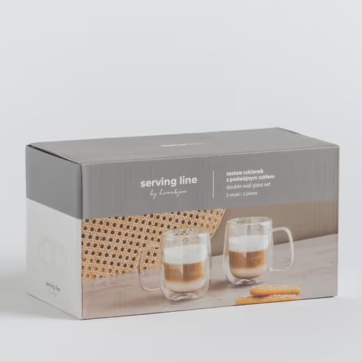 HOME & YOU DUPLAFALÚ ÜVEGPOHÁR 310 ML, 2DB-OS SZETT