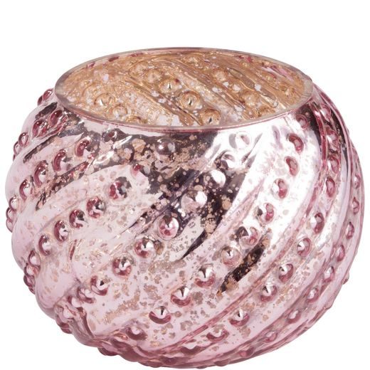 POMP MÉCSESTARTÓ 8CM RÓZSASZÍN