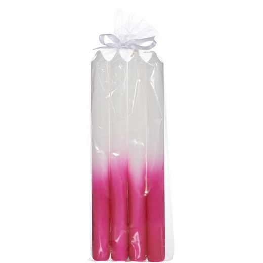 TWO TONES GYERTYA PINK 24CM 4DB