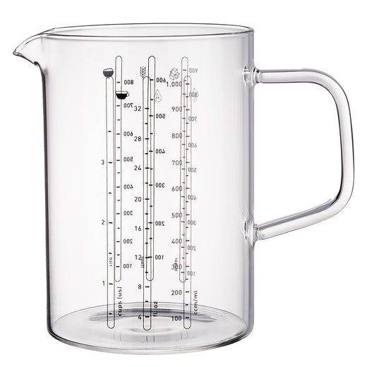 RECIPE ÜVEG MÉRŐPOHÁR 1000ML