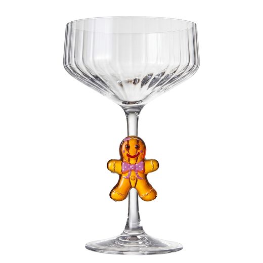 GINGER BREAD PEZSGŐS KEHELY 320ML , MÉZESKALÁCSFIGURA