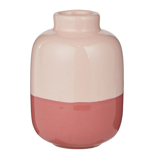 TWO TONE KERÁMIA VÁZA 10CM , RÓZSASZÍN