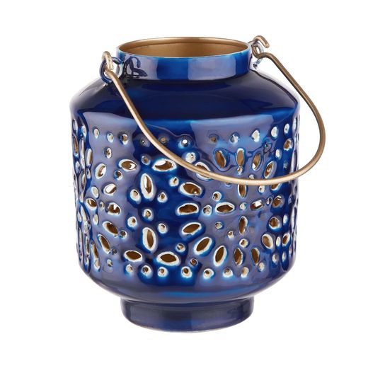 BLUE MAROCCO LÁMPÁS, SÖTÉTKÉK Ø12,5CM