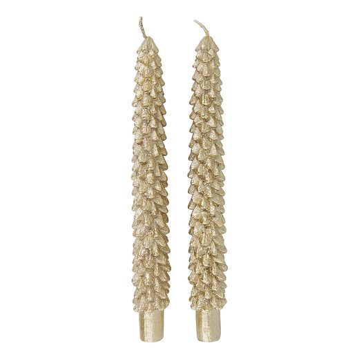 X-MAS GYERTYA, ARANY 2 DARAB 25CM