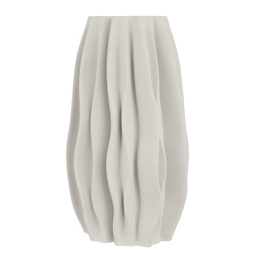 VISION 3D NYOMTATOTT PORCELÁN VÁZA, FEHÉR