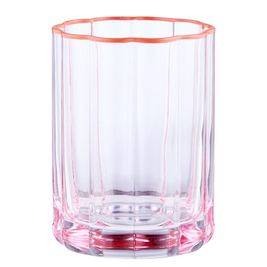 FIORI  VIZES POHÁR RÓZSASZÍN/NARANCS 340 ML