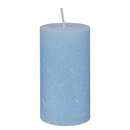 RUSTIC GYERTYA 13 CM, VILÁGOSKÉK