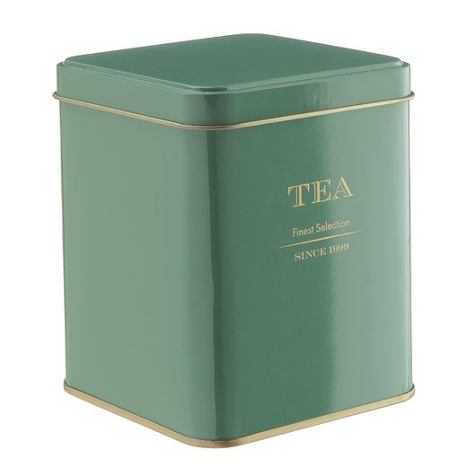 TIN TIN FÉM TEÁS DOBOZ, ZÖLD 790 ML