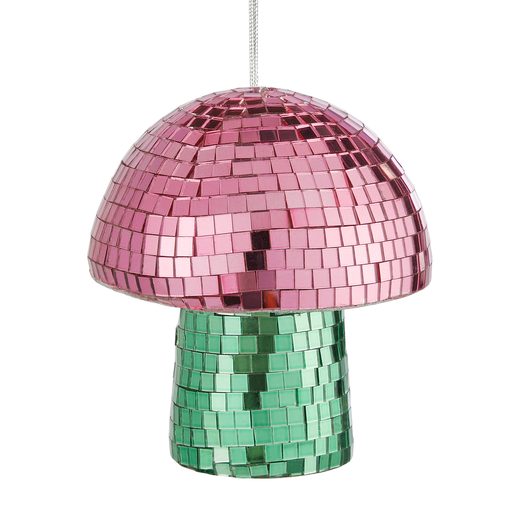 DISCO KARÁCSONYFADÍSZ, GOMBA 10CM