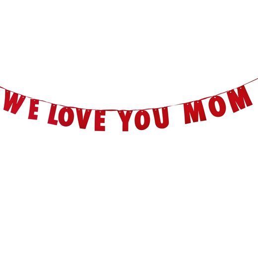MOM IS WOW GIRLAND "WE LOVE YOU MOM" 3,8M