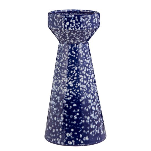 SPECKLE KERÁMIA GYERTYATARTÓ 25CM, KÉK
