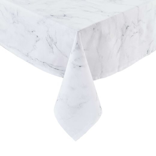 WHITE MARBLE PAMUT ASZTALTERÍTŐ 160 X 160CM