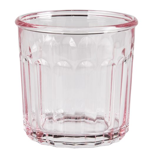 BARETTO ÜVEG VIZES POHÁR 380 ML , RÓZSASZÍN