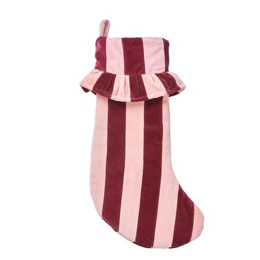 X-MAS KARÁCSONYI ZOKNI 56 CM, BORDÓ/PINK