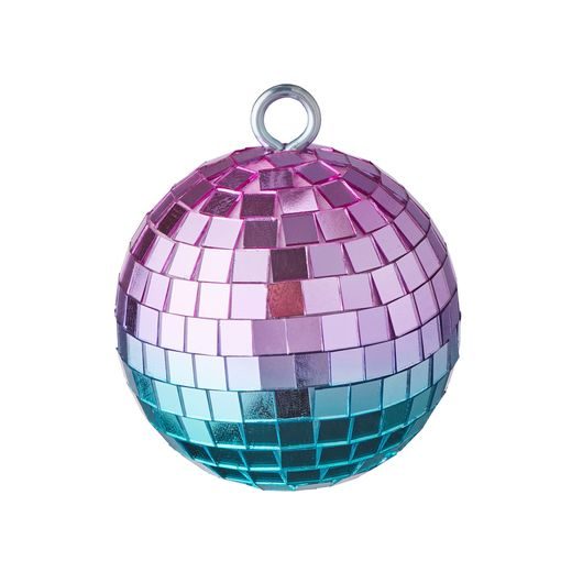 HANG ON AKASZTHATÓ DISCO GÖMB 8 CM, LILA-TÜRKIZKÉK