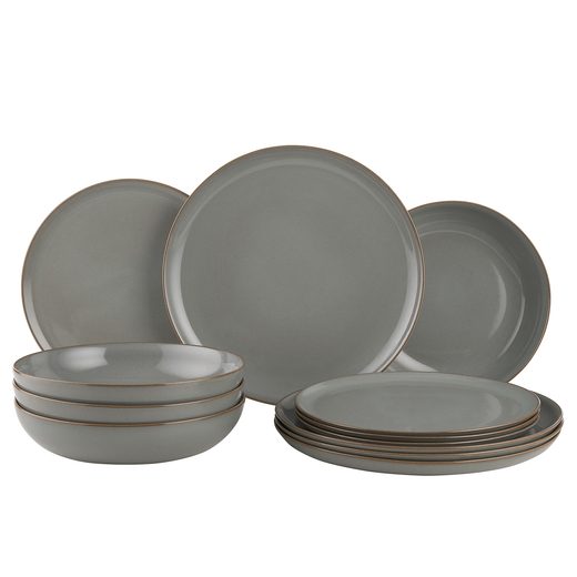 NATIVE 12 DB-OS ÉTKÉSZLET, SZÜRKE