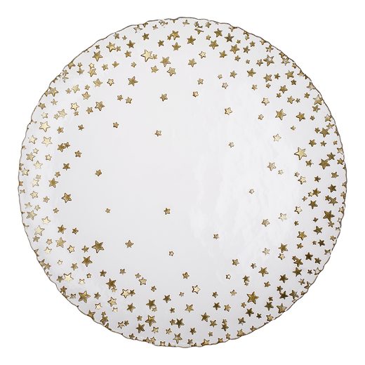 STARS ÜVEG TÁL, Ø 32 CM