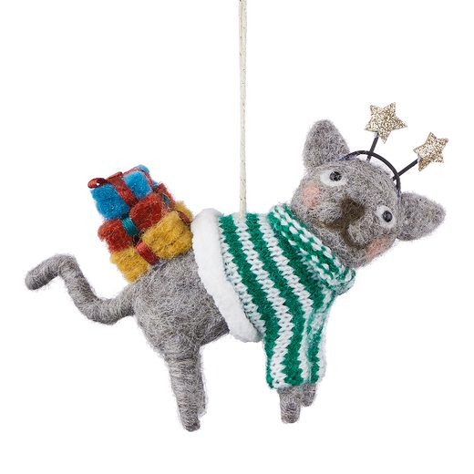 HANG ON FILC KARÁCSONYFADÍSZ, CICA AJÁNDÉKOKKAL