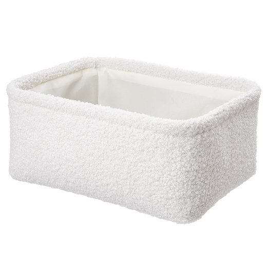 TODDY PLÜSS KOSÁR, FEHÉR 27 X 20 CM