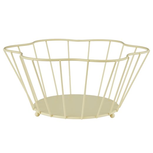 BLOOMING FÉM KOSÁR 30 CM , SÁRGA