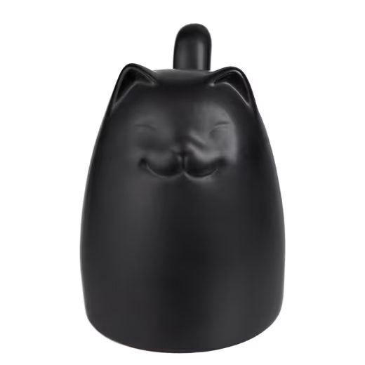 CAT CICA FORMÁJÚ DEKORÁCIÓ FEKETE, 14 CM