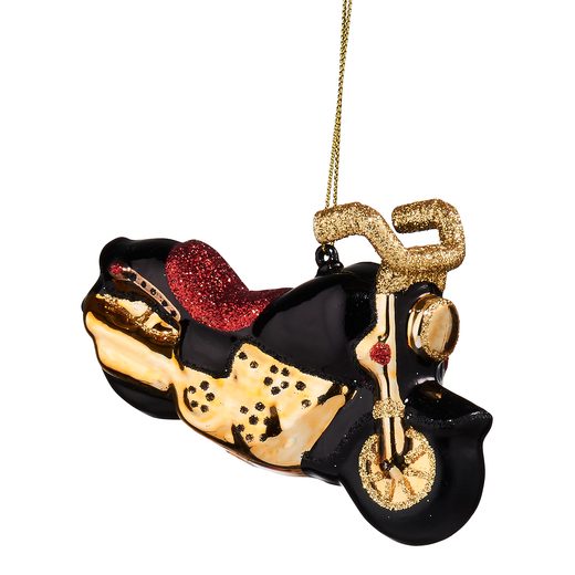 HANG ON ÜVEG KARÁCSONYFADÍSZ MOTORBICIKLI