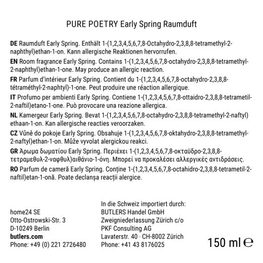 PURE POETRY SZOBAILLATOSÍTÓ EARLY SPRING 300ML