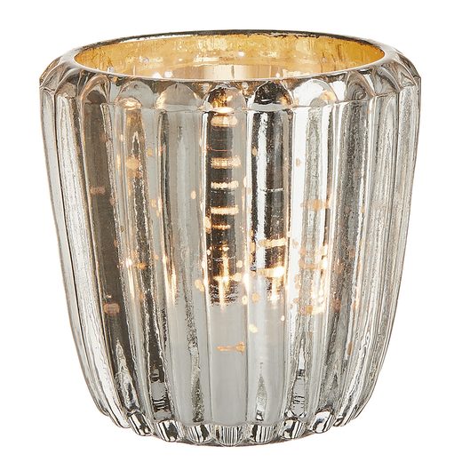 DELIGHT MÉCSESTARTÓ, ANTIK EZÜST 7CM