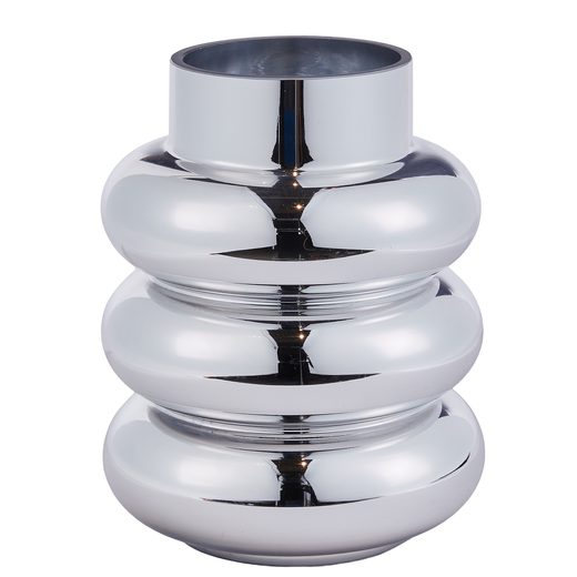 HOOP ÜVEG VÁZA 20CM , KRÓM