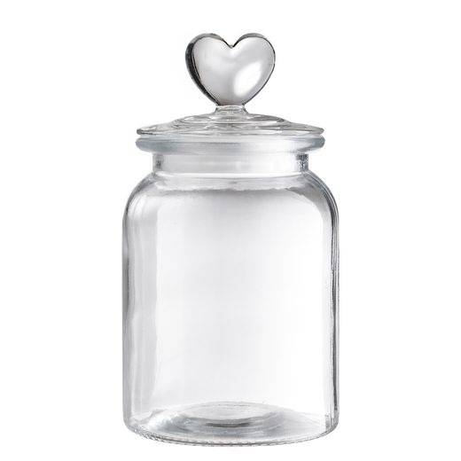 SWEET HEART ÜVEG TARTÓ 1000 ML , SZIVECSKÉS