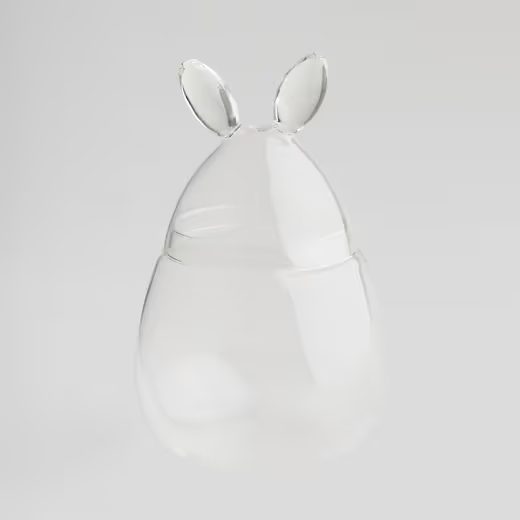 HOME & YOU ÜVEG TÁROLÓ NYUSZI 25CM