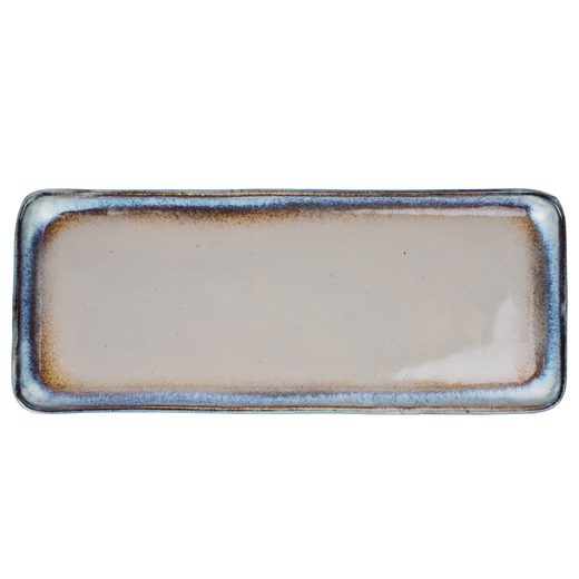 ARTISAN KERÁMIA TÁLALÓEDÉNY 30 CM , BARNA/KÉK