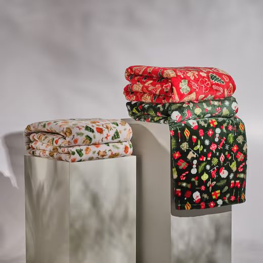 HOME & YOU TAKARÓ 150X200CM, KARÁCSONYI CICÁK