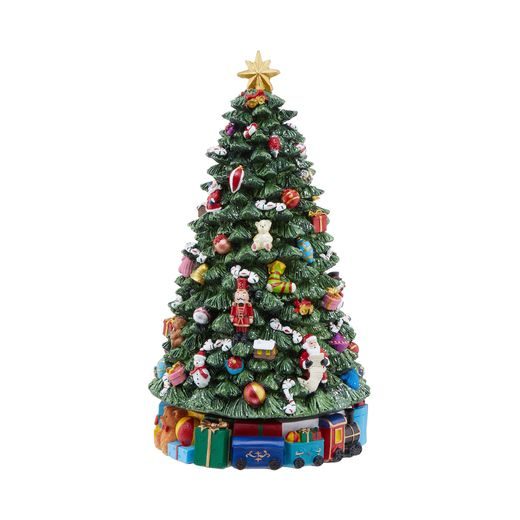 X-MAS ZENÉLŐ KARÁCSONYFA 35CM