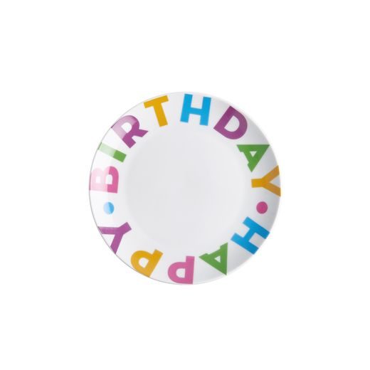 HAPPY BIRTHDAY KISTÁNYÉR Ø 20 CM, SZÍNES