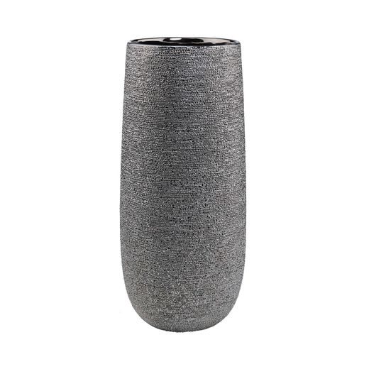 ASTRID KERÁMIA VÁZA 38CM, EZÜST