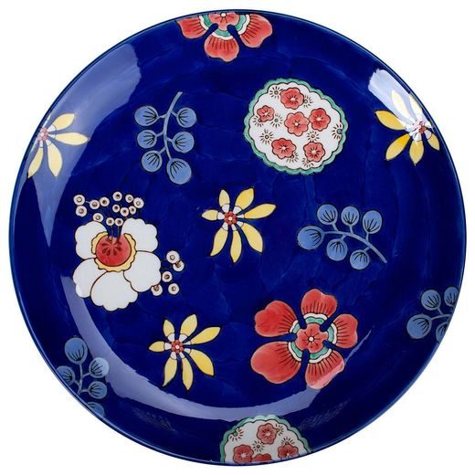 MY THAI TÁNYÉR KÉK VIRÁGOS 25CM