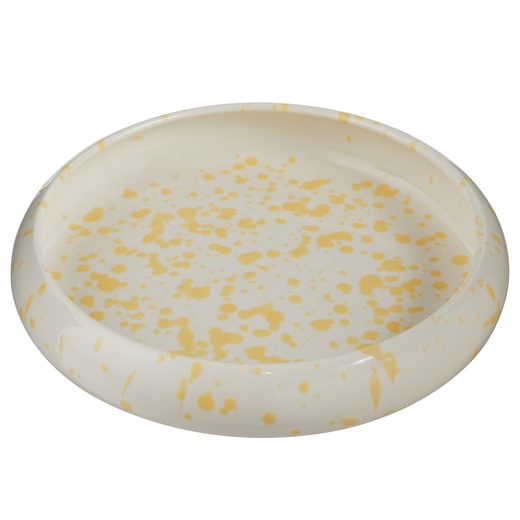 BOOGY SPLASH TÉSZTÁS TÁNYÉR 24 CM , SÁRGA