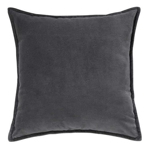 COTTON VELVET PÁRNA 45 X 45CM, ANTRACIT SZÜRKE