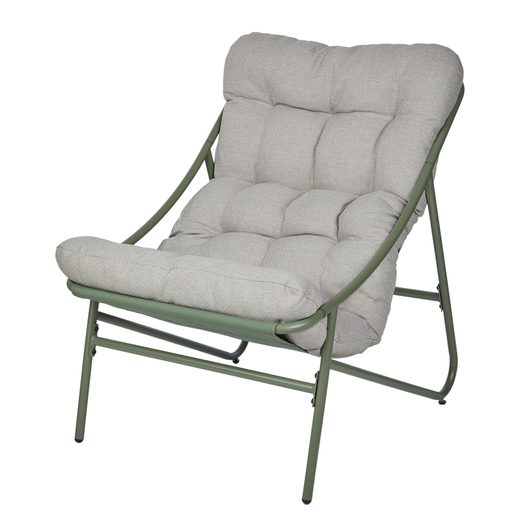 COZY TOWN KÜLTÉRI FOTEL PÁRNÁVAL, ZSÁLYA